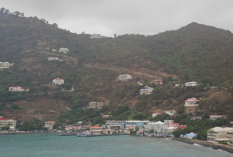 The waterfront almost distracts you from the eyesore of fresh roads carved into the hillsides.